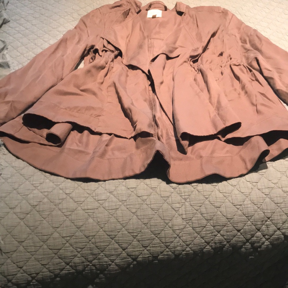 Drawstring waist light cotton jacker